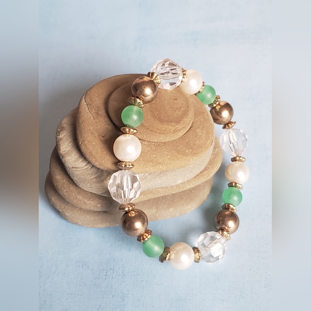 Multi Beaded Stretch Bracelet